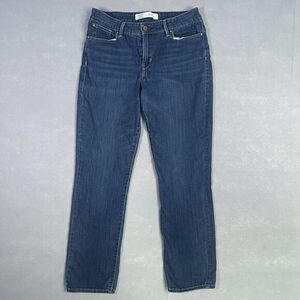 Signature Levi Strauss Jean Woman‎ 30W 28L Blue Denim Mid Rise Tapered Leg